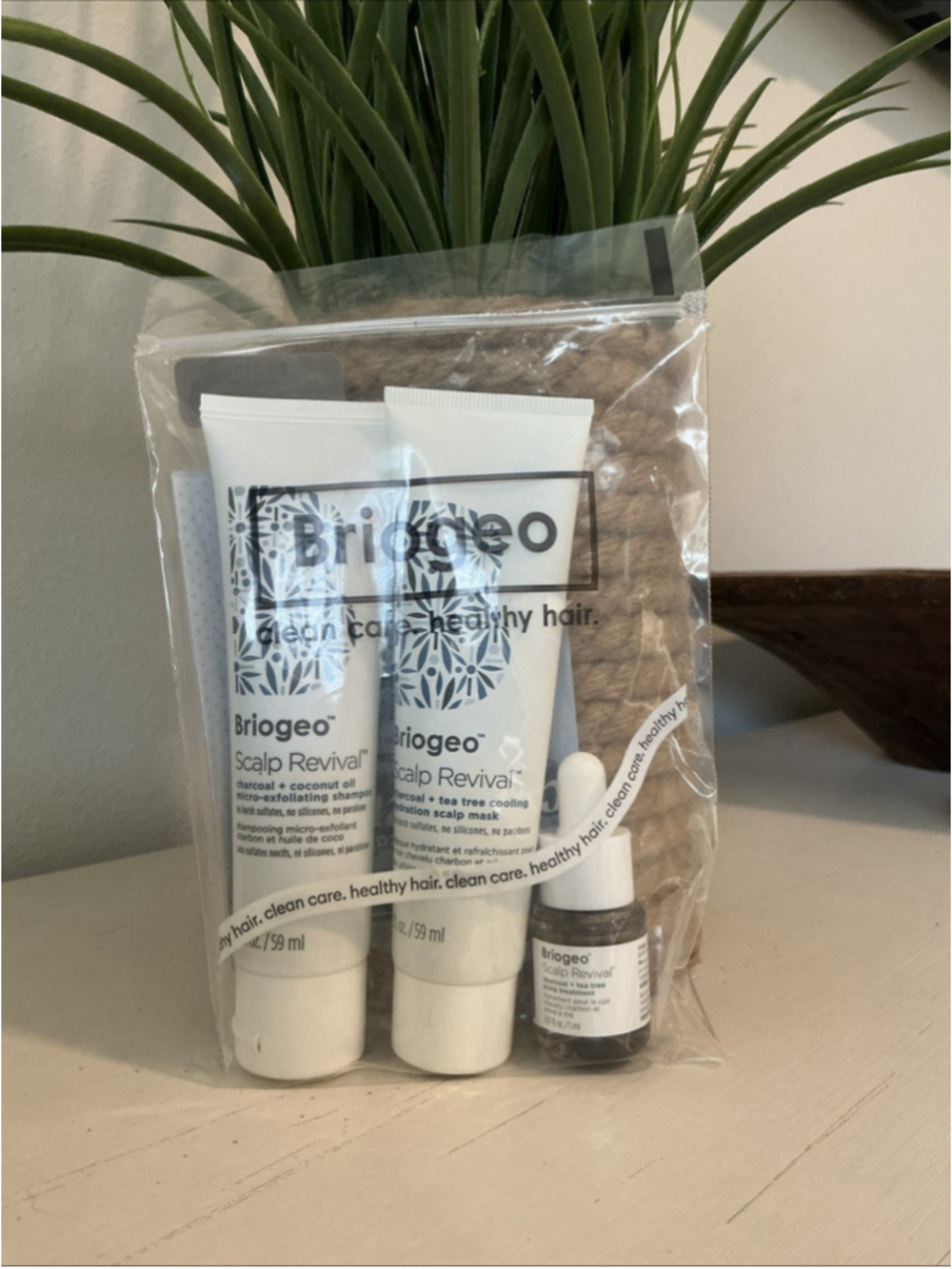 Briogeo Scalp Revival 7-Day Travel Set Of 3 – New In Sealed Bag